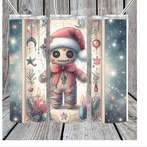 Christmas voodoo doll tumbler